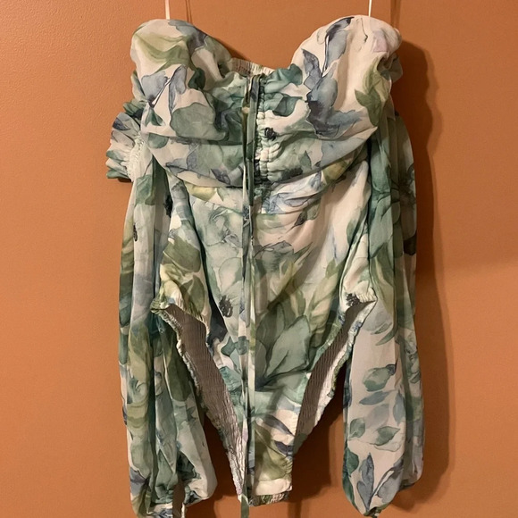 Tropical Print Missguided Bodysuit - Picture 1 of 5